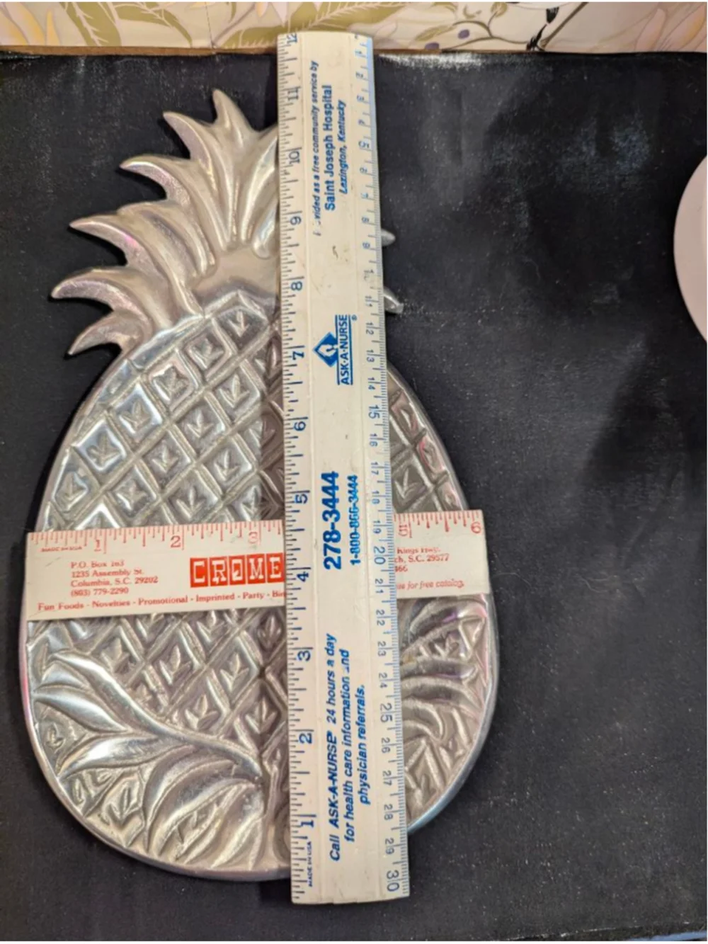 Unbranded Silver Pineapple Serveware Tray One Size